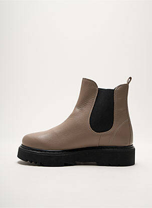 Botine/ghete material neted toc de 4 la 6 cm bej ANNA VIRGILI femeie