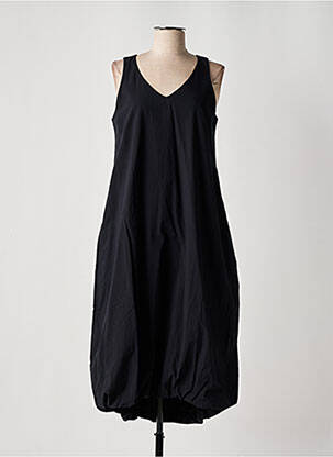 Rochie midi fără mâneci fără mâneci negru ORTO BOTANICO femeie