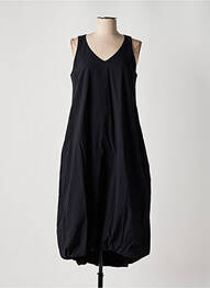 Rochie midi fără mâneci fără mâneci negru ORTO BOTANICO femme