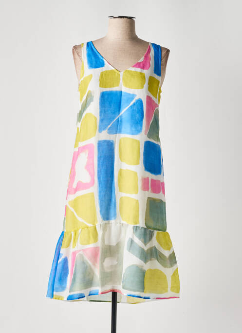 Rochie midi alb LUISA CERANO femeie