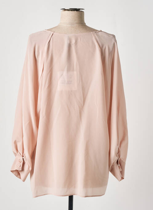 Tunică mâneci lungi guler în v roz MARELLA femme