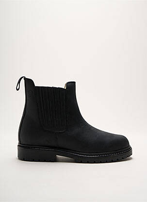 Botine/ghete închidere elastică toc mic negru BR bărbat