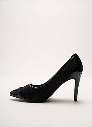 Pantofi cu toc material neted toc de 4 la 6 cm negru JUSTFAB femeie