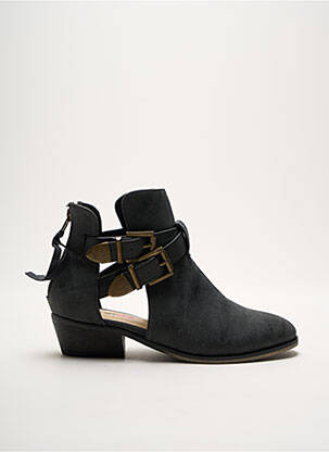 Botine/ghete material neted toc plat până la 3 cm negru JUSTFAB femeie