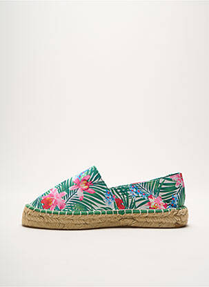 Espadrile vârf rotund toc plat până la 3 cm verde JUSTFAB femeie