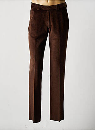 Pantalon chino elasticitate mărime normală maro BRUNO SAINT HILAIRE bărbat