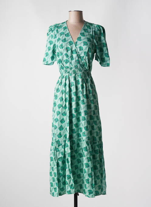 Rochie lungă verde ANGE femeie