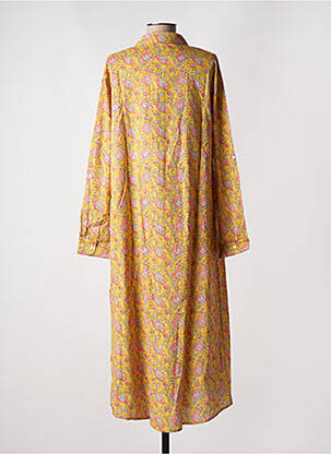 Rochie lungă mâneci lungi mâneci lungi galben BELLA JONES femeie