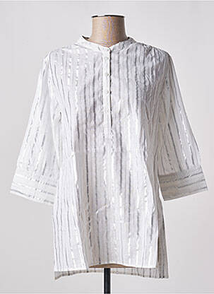 Bluză țesătură poplin mâneci 3/4 argintiu GERARD DAREL femeie