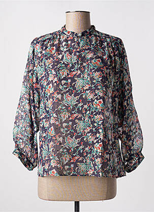 Bluză imprimeu floral mâneci lungi albastru GERARD DAREL femme