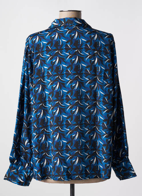 Cămașă imprimeu fantezie mâneci lungi albastru ANGE femme