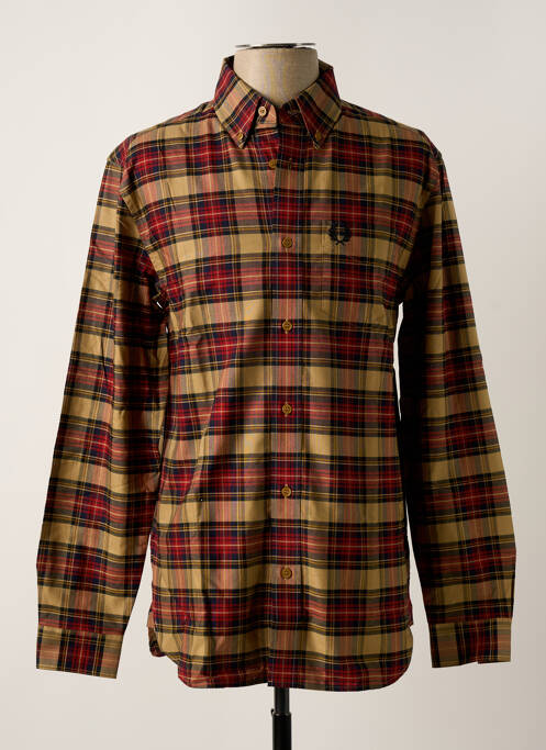 Cămașă cu mâneci lungi bej FRED PERRY bărbat