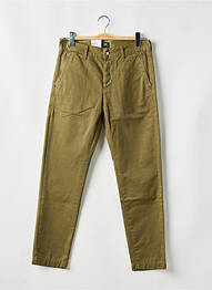 Pantalon chino țesătură poplin mărime normală verde EDWIN bărbat