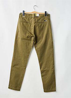 Pantalon chino țesătură poplin mărime normală verde EDWIN bărbat