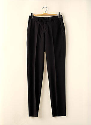 Pantalon slim închidere cu fermoar sub clapetă cu nasturi negru BRUNO SAINT HILAIRE bărbat