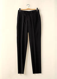 Pantalon slim închidere cu fermoar sub clapetă cu nasturi negru BRUNO SAINT HILAIRE homme