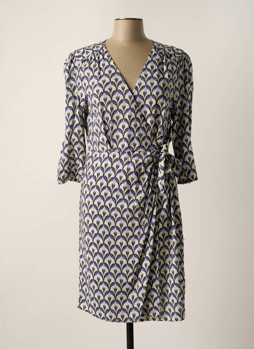 Rochie midi albastru JULIE GUERLANDE femeie