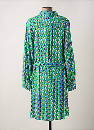 Rochie midi croială fluidă mâneci lungi verde C'EST BEAU LA VIE femeie