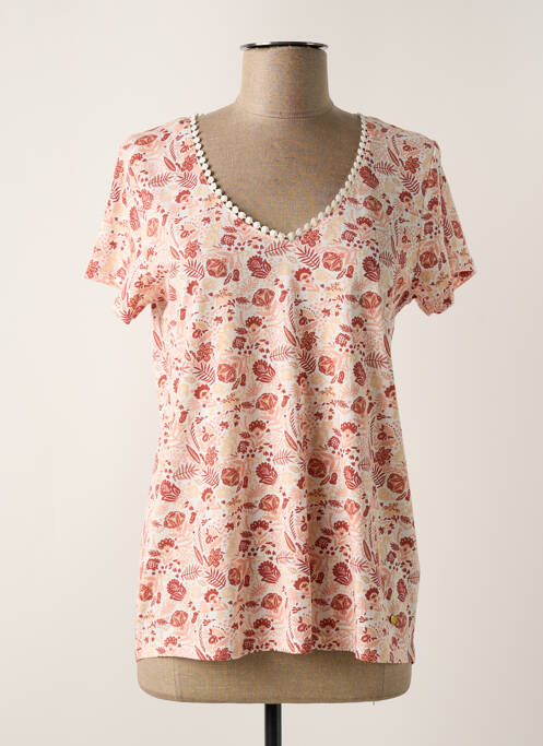 Tricou roz C'EST BEAU LA VIE femeie