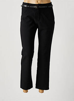 Pantalon 7/8 talie cu cleme mărime normală negru TIFFOSI femeie