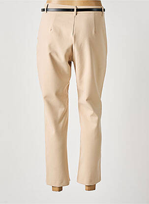 Pantalon 7/8 talie cu cleme mărime normală bej TIFFOSI femeie