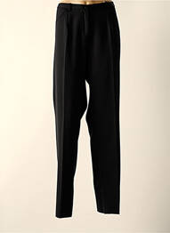 Pantalon drept închidere cu fermoar sub clapetă cu nasturi mărime normală negru FRANCE RIVOIRE femme