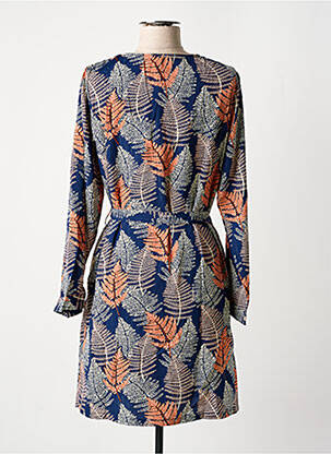 Rochie scurtă mâneci lungi mâneci lungi albastru BY ONE femeie