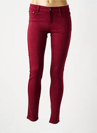 Blugi skinny elasticitate talie joasă roșu MISS FANNY femme