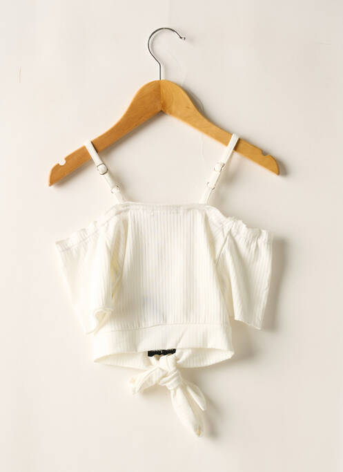 Top alb FANNY LOOK fată