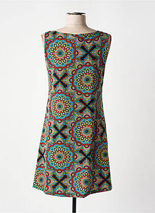 Rochie scurtă fără mâneci fără mâneci roșu DIPAWALI femeie