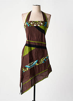 Tunică mâneci lungi maro DIPAWALI femeie