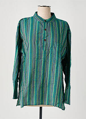 Bluză mâneci lungi mâneci lungi verde închis DIPAWALI femeie