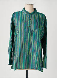 Bluză mâneci lungi mâneci lungi verde închis DIPAWALI femme