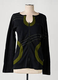 Jachete casual guler rotund verde DIPAWALI femme