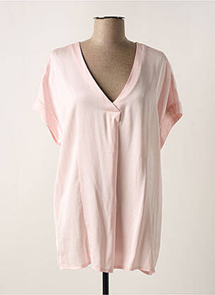 Tunică mâneci scurte roz FRACOMINA femeie