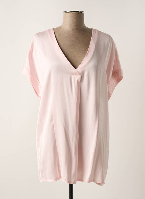 Tunică mâneci scurte roz FRACOMINA femeie