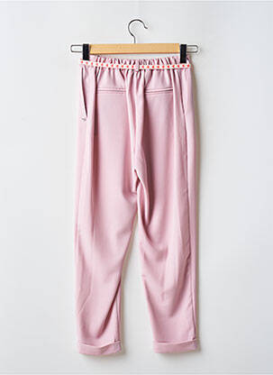 Pantalon drept talie elastică roz PLEASE femeie