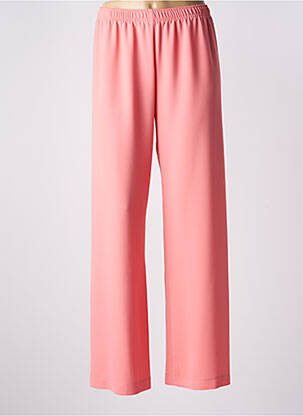 Pantalon drept talie elastică roz IMPERIAL femeie