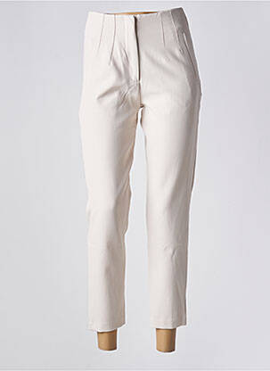 Pantalon 7/8 închidere cu fermoar sub clapetă cu cârlig bej GOA GOA femeie