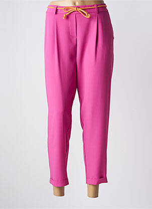 Pantalon 7/8 talie elastică roz PLEASE femeie