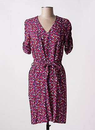 Rochie midi croială fluidă mâneci scurte roșu I.CODE (By IKKS) femeie