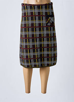 Fustă midi elasticitate negru SAINT CHARLES femeie