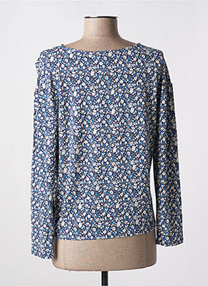 Top elasticitate mâneci lungi albastru MAX MARA femeie
