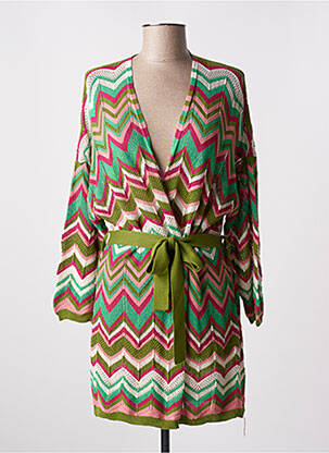 Vestă cu mâneci lungi verde AN' GE femeie