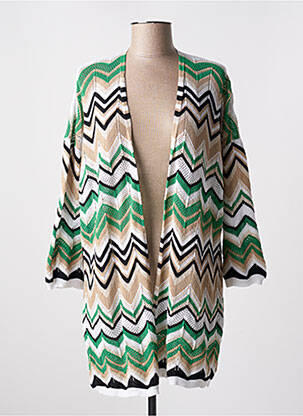 Vestă cu mâneci lungi verde AN' GE femeie