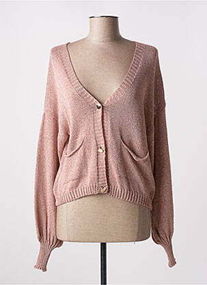 Vestă cu mâneci lungi roz M femeie