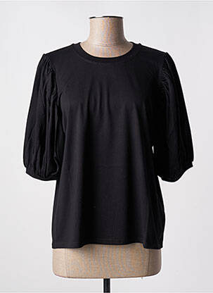 Tricou mâneci lungi mâneci lungi negru IDANO femeie