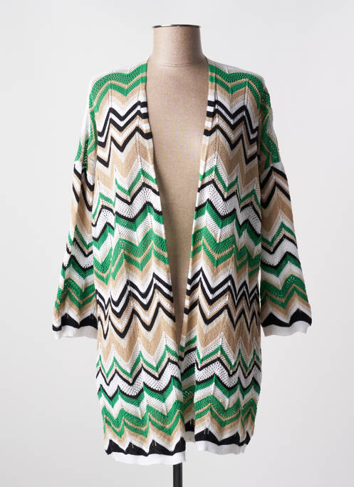 Vestă cu mâneci lungi verde AN' GE femeie