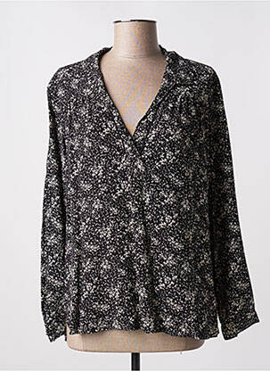 Bluză țesătură poplin mâneci lungi negru GERARD DAREL femeie