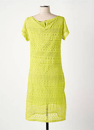 Rochie midi mâneci scurte mâneci scurte verde AGATHE & LOUISE femeie